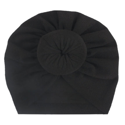 2023 European and American New Baby Products Kidsren's Turban Hat Baby Pure Color Knotted Indian Pullover Hat Amazon