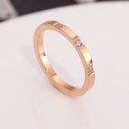 three-diamond rose gold / 5.