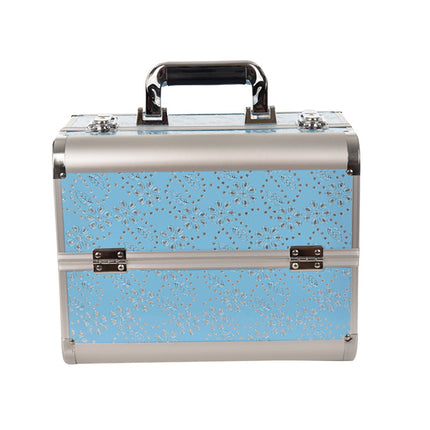 Manufacturer's Ready-Made Wholesale and Retail Professional Makeup Box, Beauty and Manicure Box, Double-Layer Large-Capacity Portable Makeup Box