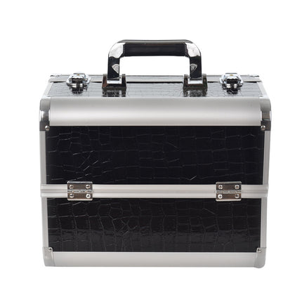 Manufacturer's Ready-Made Wholesale and Retail Professional Makeup Box, Beauty and Manicure Box, Double-Layer Large-Capacity Portable Makeup Box