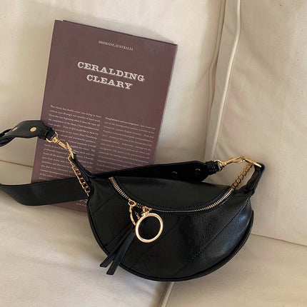 2026 Autumn/Winter Internet Celebrity New Versatile Waist Bag for Women, Ins Super Trendy Chest Bag, Single Shoulder Crossbody Fashion Chain Small Bag