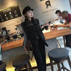 Black / Eight pants long 82cm