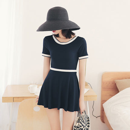 Special offer Korean version of the new net red swimsuit fashion sexy slim slim one-piece triangle skirt two-piece swimsuit.