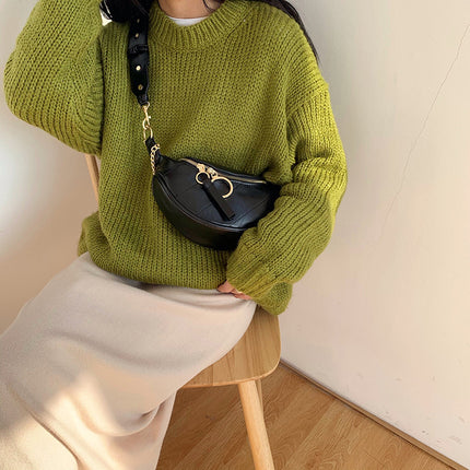 2026 Autumn/Winter Internet Celebrity New Versatile Waist Bag for Women, Ins Super Trendy Chest Bag, Single Shoulder Crossbody Fashion Chain Small Bag