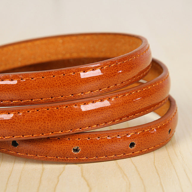 Thin ladies belt Korean version of all-match women's pin buckle candy color thin belt decorative casual fashion belt wholesale