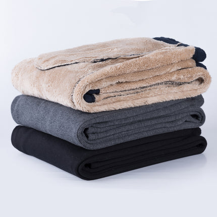 Winter Thickened Lamb Fleece Men's Elasticated Waist Sports Pants Sweatpants Narrow Mouth Middle-aged Middle-aged and Elderly Casual Pants Trousers