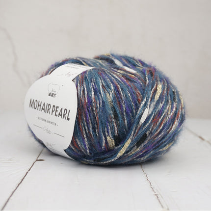 Braided Mohair Yarn with Mixed Wool, Gold Thread, and Pearl Fancy Yarn for DIY Handmade Knitting and Crochet