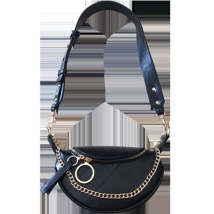 2026 Autumn/Winter Internet Celebrity New Versatile Waist Bag for Women, Ins Super Trendy Chest Bag, Single Shoulder Crossbody Fashion Chain Small Bag