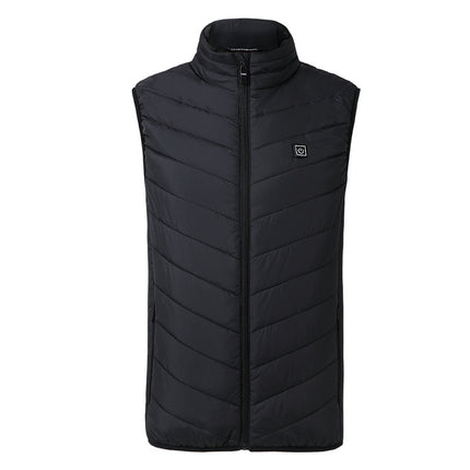 Cross-border source manufacturers electric vest ultra-plus size nine-zone heating rechargeable warm vest body intelligent constant temperature