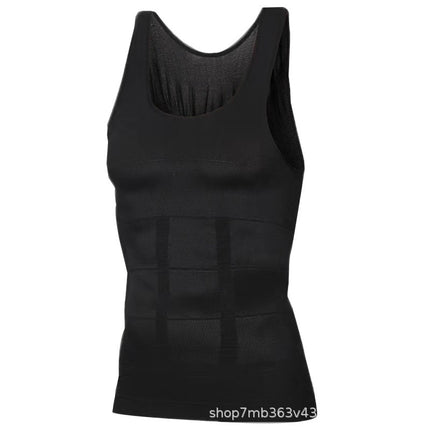 Factory direct men's shapewear belly vest waist body underwear styling tight corset Europe and America wholesale