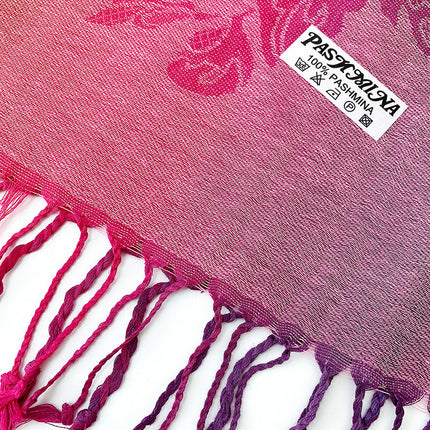 Autumn and Winter Scarf Women's Thickened Shawl Five Golden Flowers Warm Long All-match Ethnic Style Spring and Autumn Cashmere Scarf D09