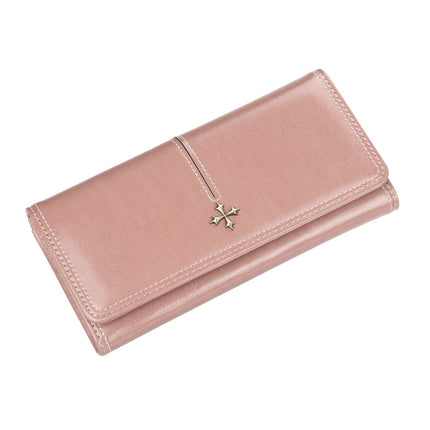 Wallet Women's Long Korean Style Fashion Glossy Multi-Card Slot Large-Capacity Card Holder Multi-Functional High-End Clutch Bag