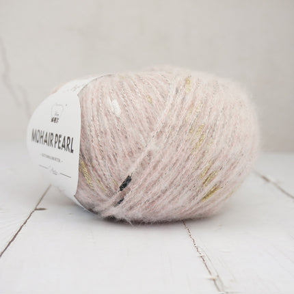 Braided Mohair Yarn with Mixed Wool, Gold Thread, and Pearl Fancy Yarn for DIY Handmade Knitting and Crochet