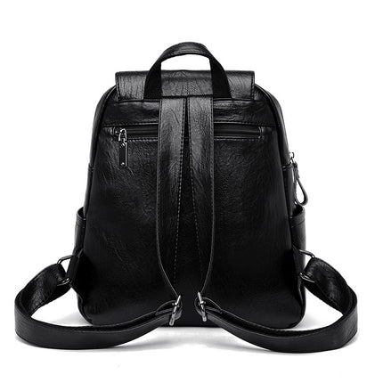 Barrel Kangaroo Women's Bag 2025 New genuine goods Women's Large Capacity Soft Leather Backpack Simple Fashion Travel Bag