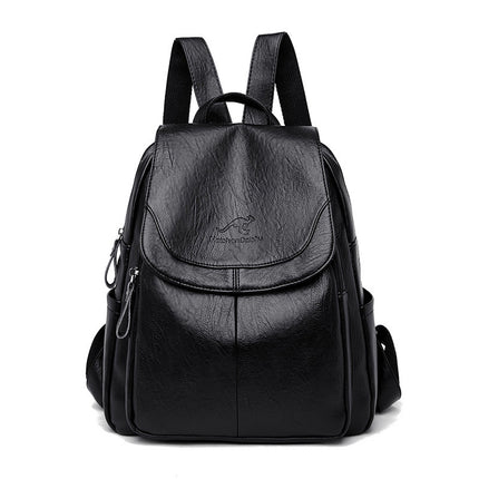 Barrel Kangaroo Women's Bag 2025 New genuine goods Women's Large Capacity Soft Leather Backpack Simple Fashion Travel Bag