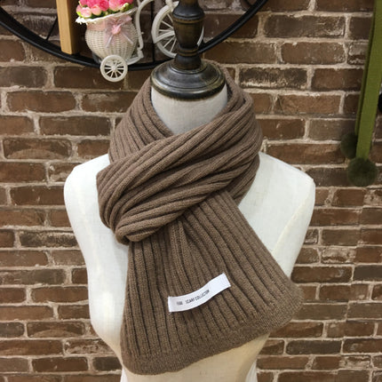 Scarf for Women, Winter Student Neck Warmer, Autumn and Winter Dual-Use Knitted Wool Long Thickened Short Scarf for Girls, Cold Protection