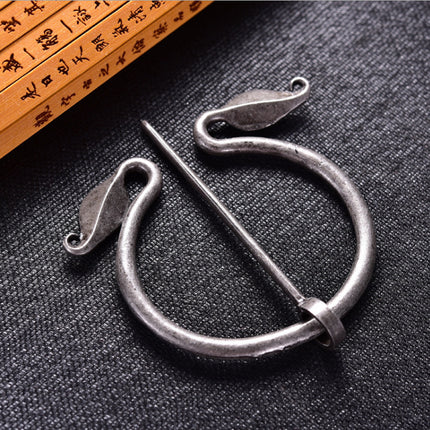 Amazon wish cross-border European and American retro Viking brooch creative Viking jewelry Viking metal buckle pin