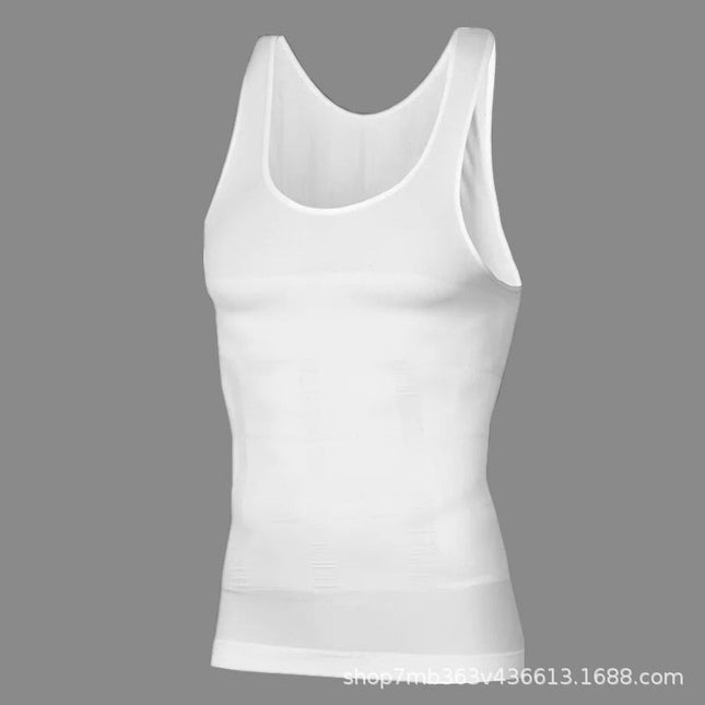 Factory direct men's shapewear belly vest waist body underwear styling tight corset Europe and America wholesale