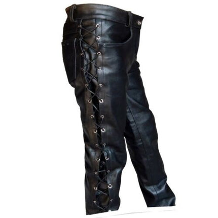 2019o0001 New Explosions wish Amazon Hot Selling European and American Tight Solid Color PU Strap Casual Leather Pants