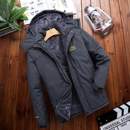 Factory Direct outdoor jacket men's and women's autumn and winter outdoor waterproof breathable fleece-lined thickened mountaineering suit