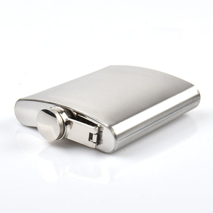 Wine pot 304 stainless steel portable outdoor portable 7 oz wine pot wine bottle lettering food grade wholesale 112g