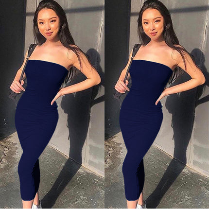 2026 European and American Cross-Border Autumn and Winter Dresses for Women, Amazon Ebay Hot-Selling Sexy Backless Bodycon Dress