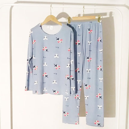 Factory new direct selling spring and autumn long sleeve pajamas women's autumn Korean leisure and comfortable girl student home clothing suit