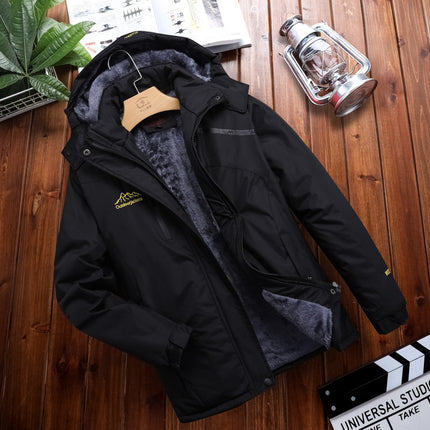 Factory Direct outdoor jacket men's and women's autumn and winter outdoor waterproof breathable fleece-lined thickened mountaineering suit