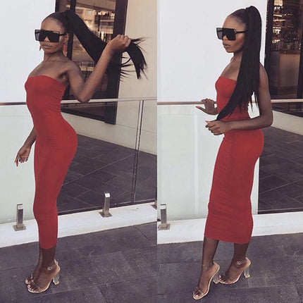 2026 European and American Cross-Border Autumn and Winter Dresses for Women, Amazon Ebay Hot-Selling Sexy Backless Bodycon Dress