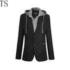 Removable Hooded Black / 6XL