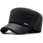 Brim PU leather-dark gray / Adjustable to fit head circumference 56-60cm