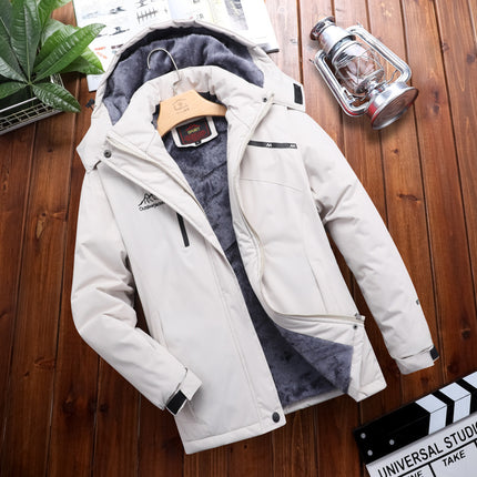Factory Direct outdoor jacket men's and women's autumn and winter outdoor waterproof breathable fleece-lined thickened mountaineering suit