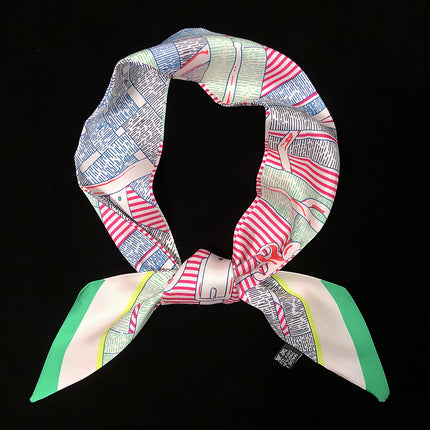 Spring belt chain winding bag small ribbon women's twill artificial silk small scarf scarf scarf AliExpress