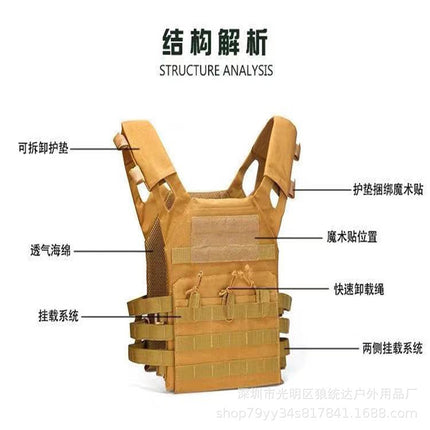 MOLLE tactical vest JPC lightweight vest combat vest outdoor CS field protective vest