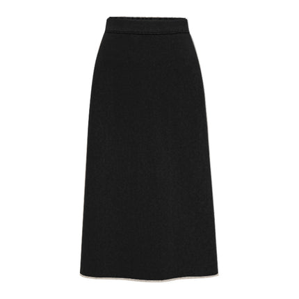 Wool Woolen Mid-Length Skirt for Women in Autumn and Winter New Retro High-Waist Slim Hip Skirt Mid-Length A-Line Skirt for Women