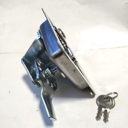 Affordable shockproof special locomotive toolbox door lock T-handle folding mechanical door lock waterproof stainless steel panel lock