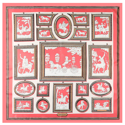 Spring new horse carriage photo frame pattern scarf scarf shawl large square scarf sunscreen scarf Yiwu scarf