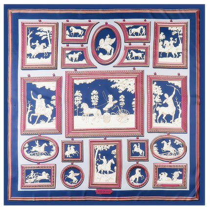 Spring new horse carriage photo frame pattern scarf scarf shawl large square scarf sunscreen scarf Yiwu scarf