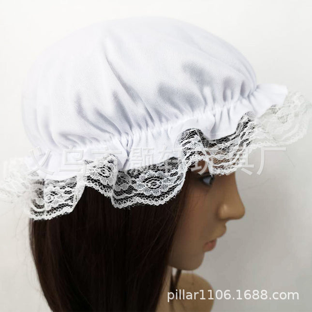 White Knitted Cloth Kuso Men's and Women's Baby Hat Triangle Hat Giant Baby Hat Stage Performance Hat