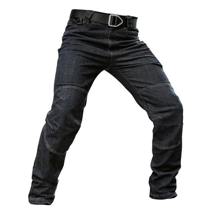 Call Dragon Black Tactical Jeans Men's Stretch Multi-Pocket Straight Coil Pants Urban Commuter Special Training Pants All-Match
