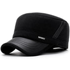 Brim PU leather-Black / Adjustable to fit head circumference 56-60cm