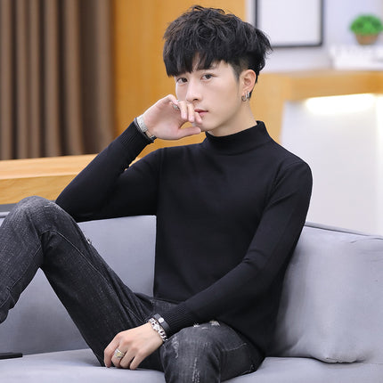 Cross-border foreign trade generation autumn and winter sweater men's round neck long sleeve knitted base shirt Korean pullover thin sweater