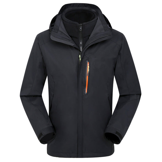 New Outdoor three-in-one jacket waterproof windproof warm Group clothing mountaineering clothing origin supply