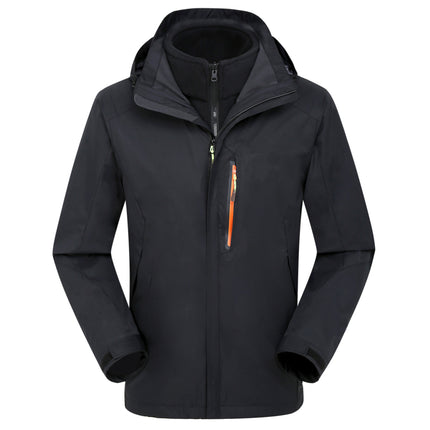 New Outdoor three-in-one jacket waterproof windproof warm Group clothing mountaineering clothing origin supply