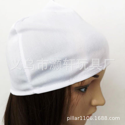White Knitted Cloth Kuso Men's and Women's Baby Hat Triangle Hat Giant Baby Hat Stage Performance Hat