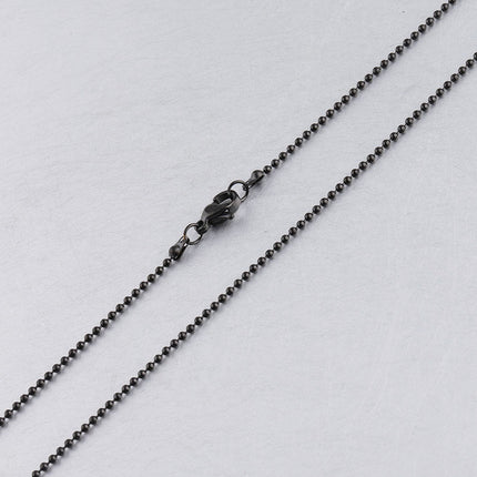 Factory direct stainless steel ball ball chain wave baby chain DIY pendant jewelry with chain lobster buckle necklace 45cm