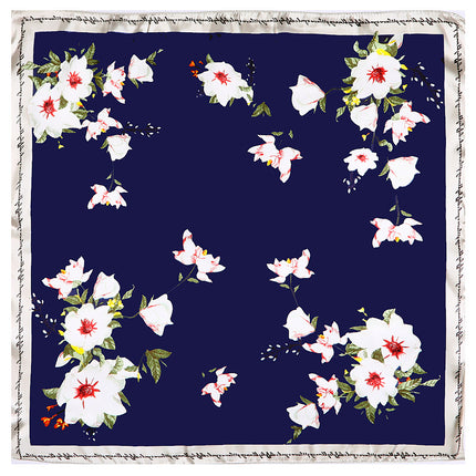 60cm spring new flower fengdan White Peony Women's Small square scarf scarf small scarf scarf scarf wholesale