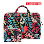 Canvas style color leaf black background / 11.6 inch
