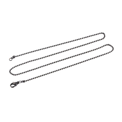 Factory direct stainless steel ball ball chain wave baby chain DIY pendant jewelry with chain lobster buckle necklace 45cm