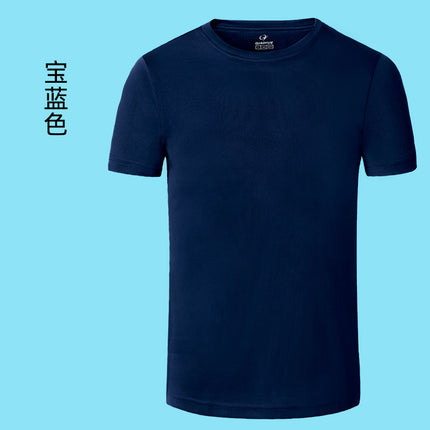 Crewneck class clothes quick-drying culture advertising shirt custom printing solid color activity team clothes short sleeve t-shirt in stock wholesale
